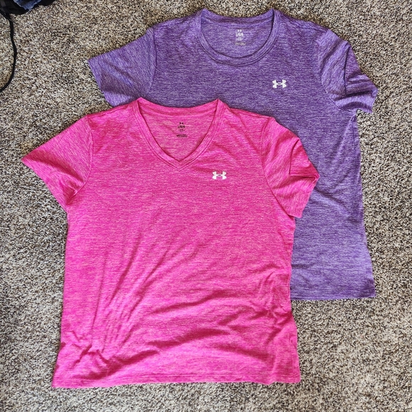 Under Armour Purple and Pink T-Shirts - Picture 1 of 4